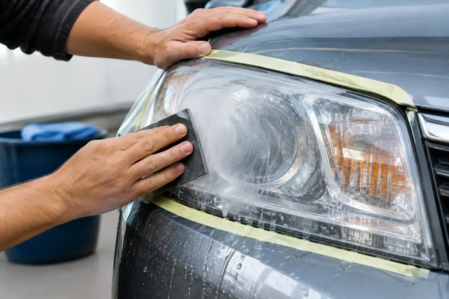 Headlight Wet Sanding Process, Done Right