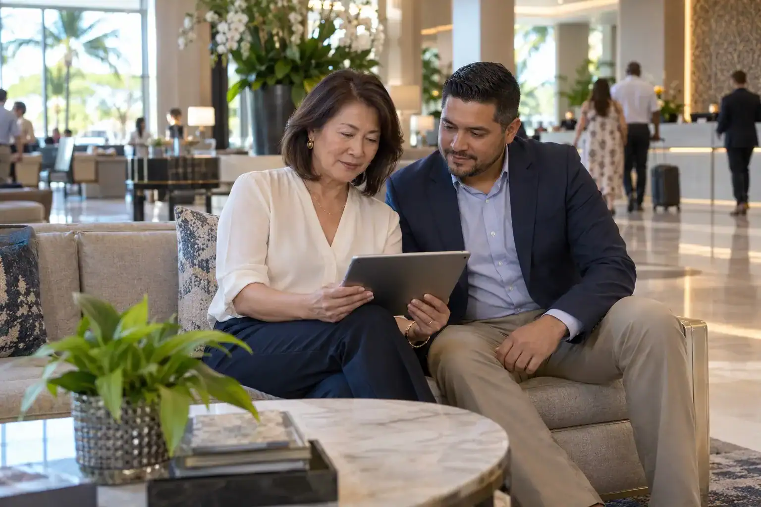 Multi-location business leaders reviewing a location finder experience