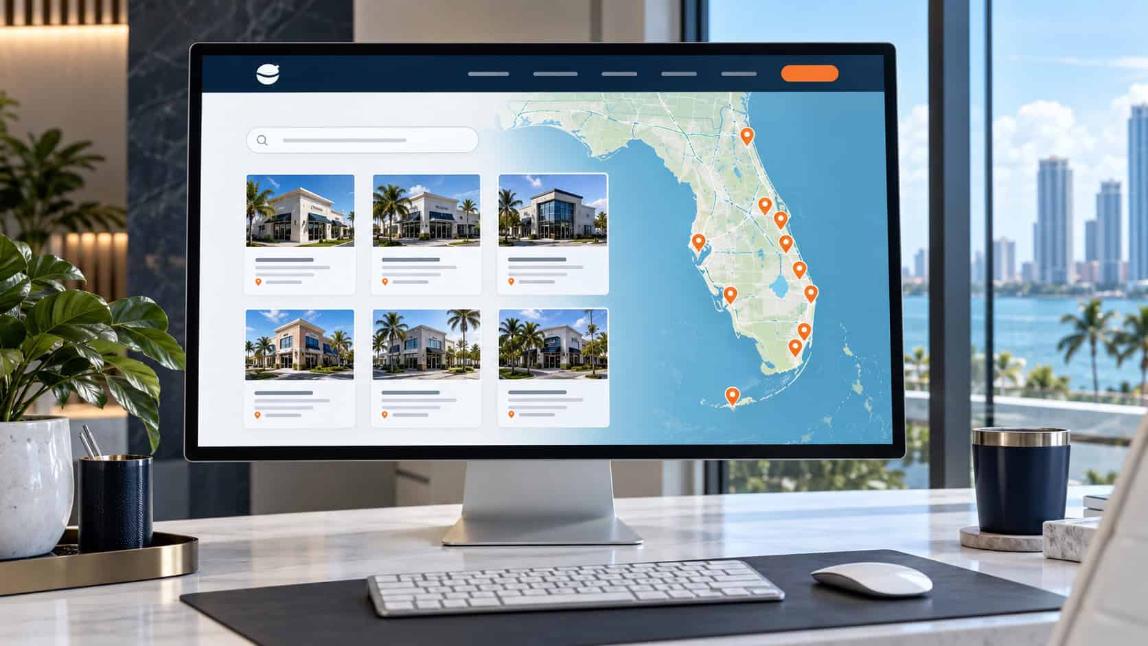Multi-location website with a Florida location finder and consistent business location pages