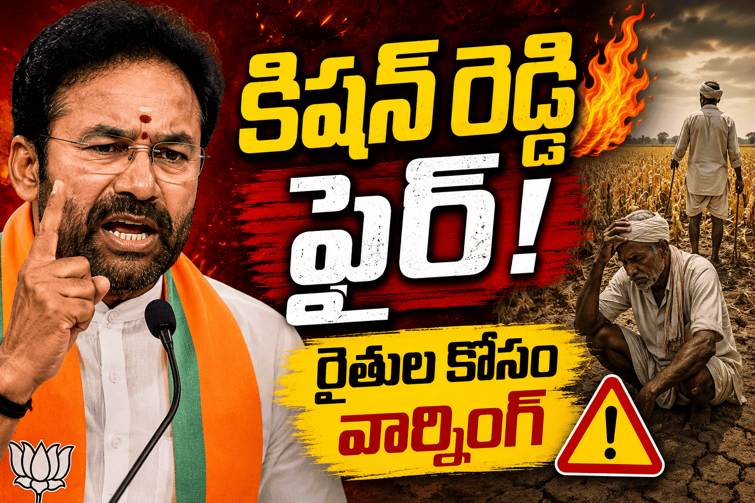 Kishan Reddy ఫైర్: రైతుల కష్టాలపై కాంగ్రెస్ ప్రభుత్వానికి హెచ్చరిక!