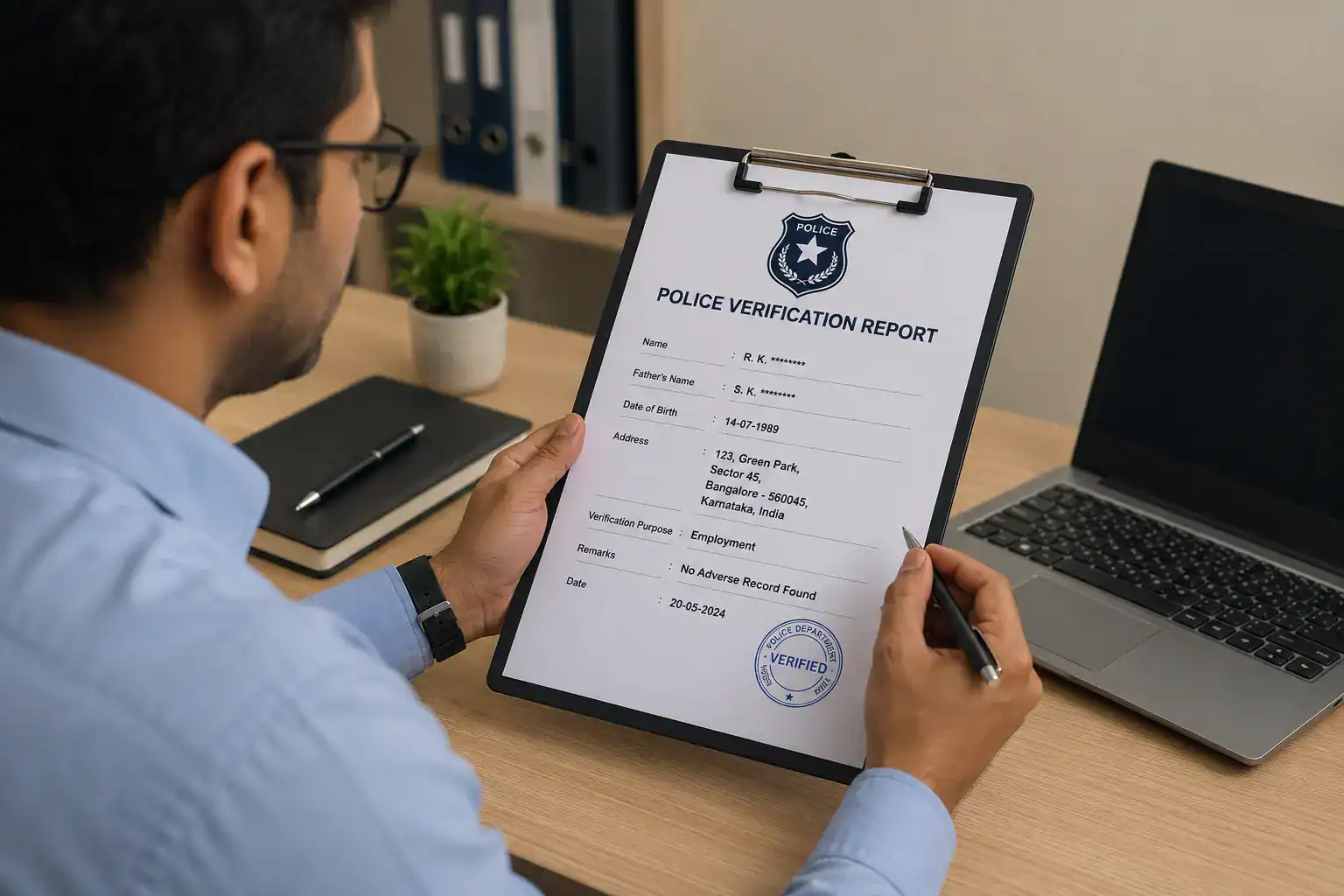Police verification check