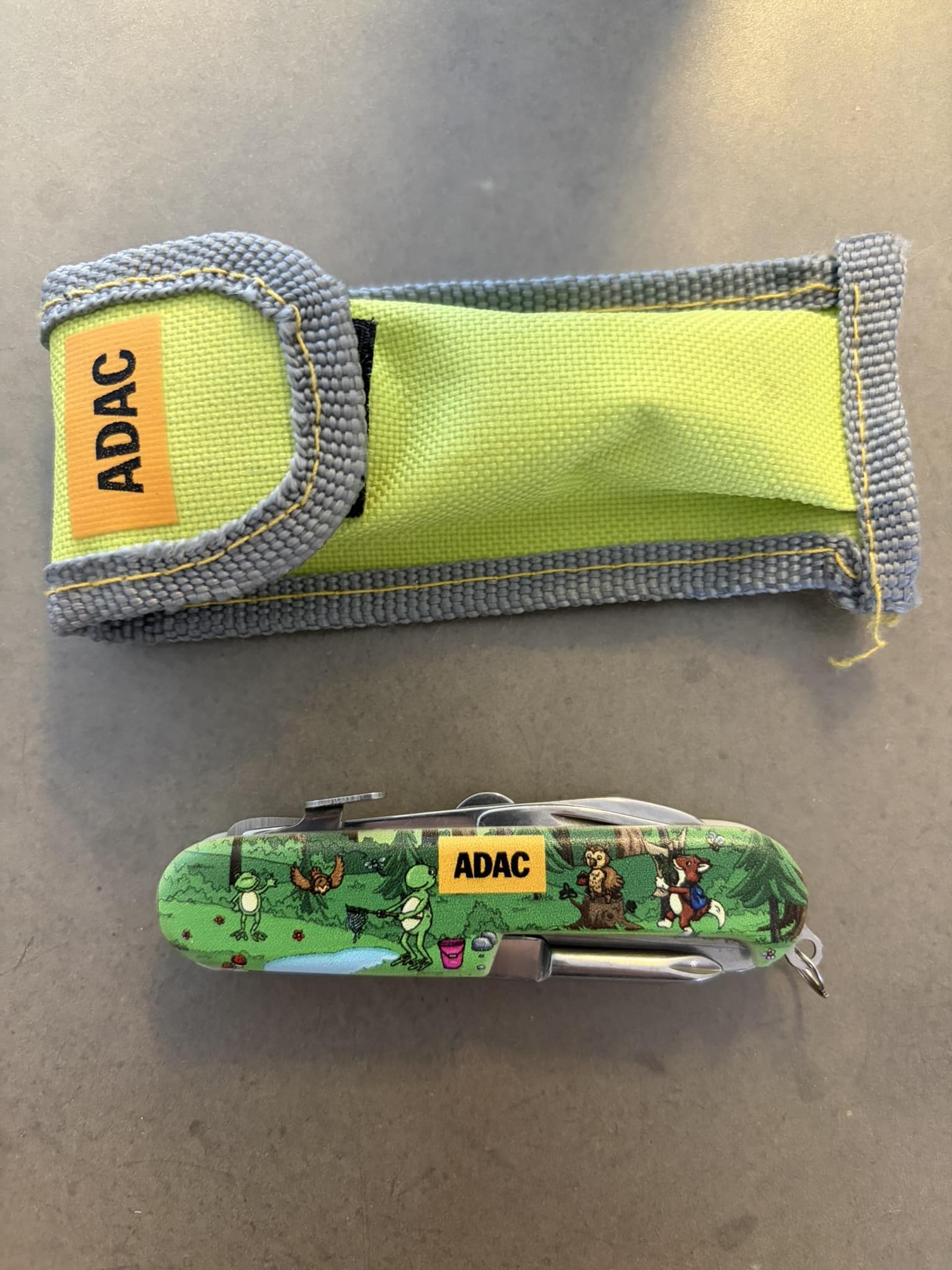ADAC Kindertaschenmesser mit Nylon-Tasche