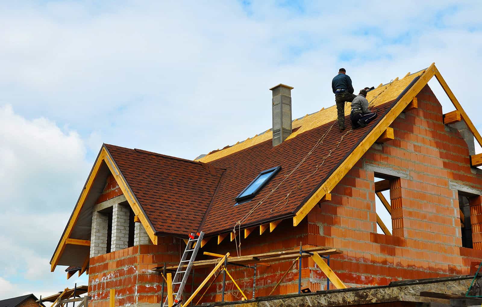 Roof Being Repaired