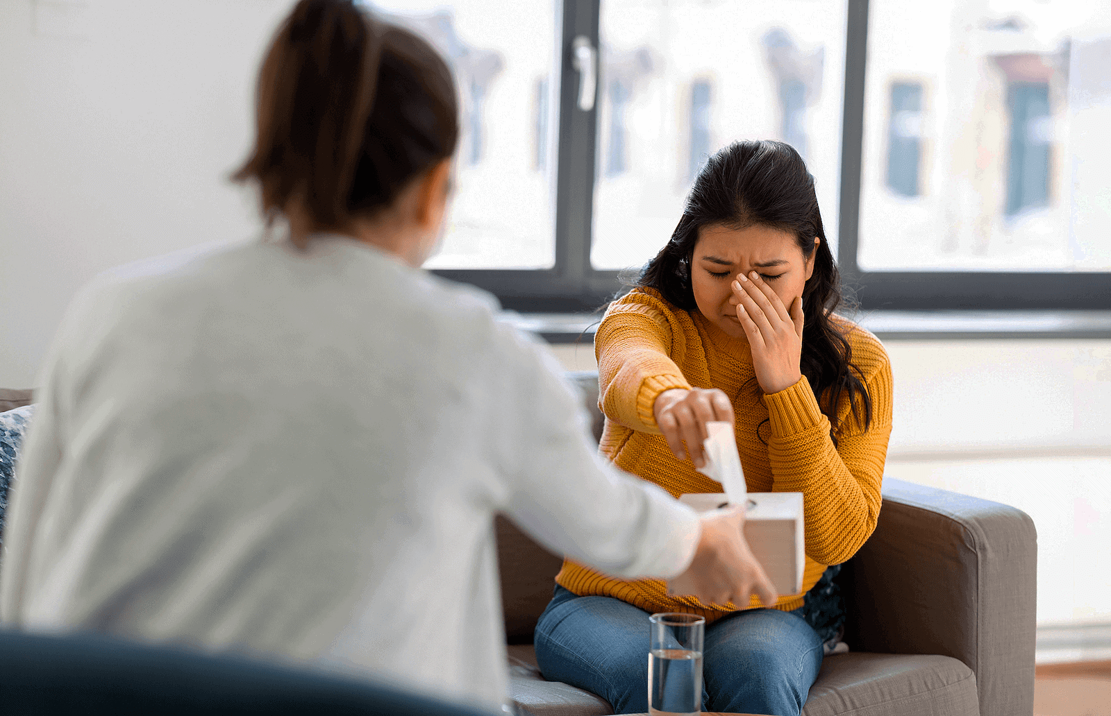 Woman Seeking Therapy