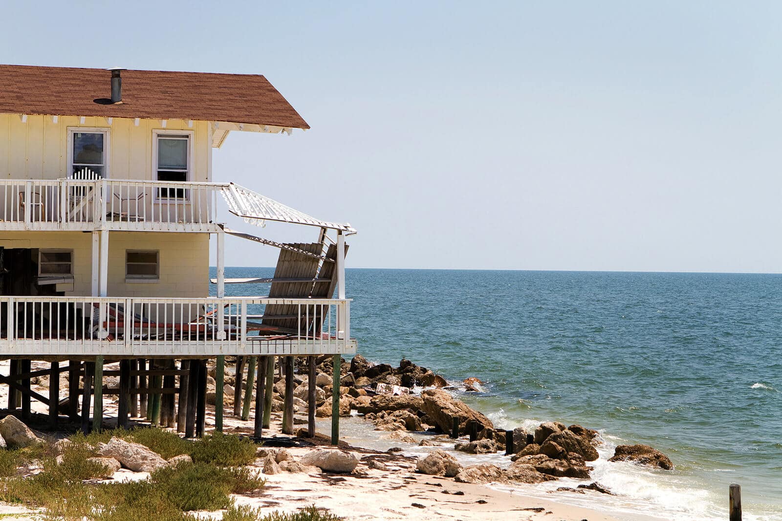 Hurricane Damaged Florida House