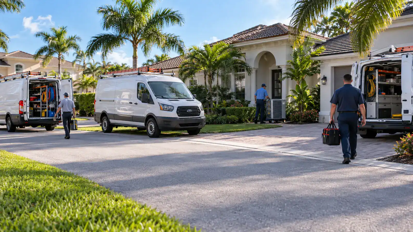HVAC plumbing and electrical service companies serving South Florida customers hero image