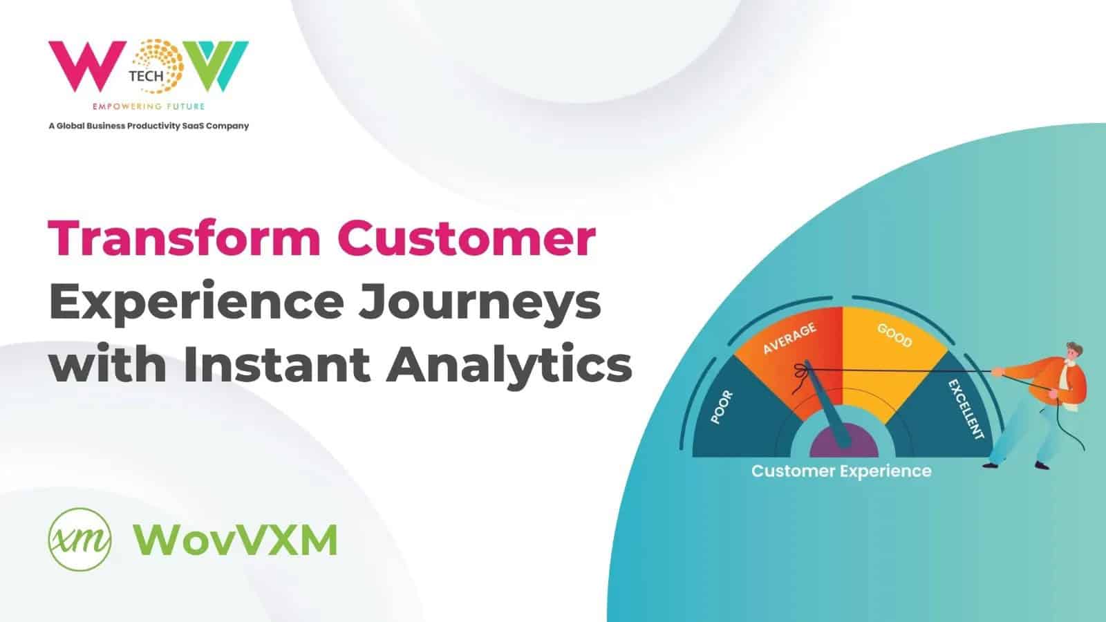 Transform customer experience journeys with WovVXM - customer experience management software