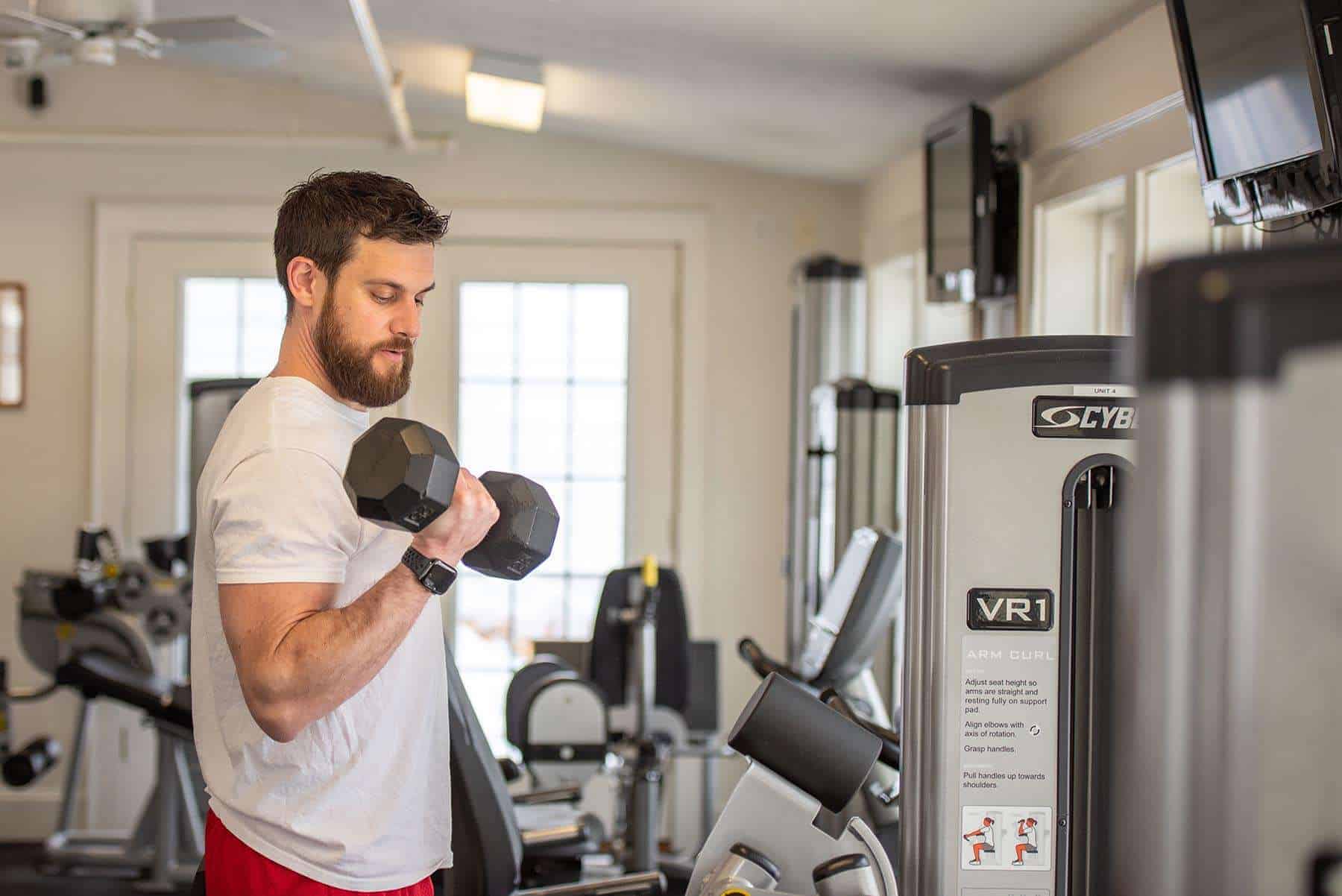 man working out