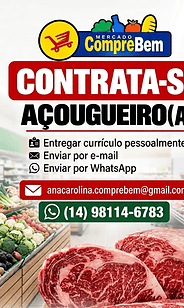 Oportunidade de Emprego no Mercado CompreBem!