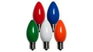 C9 Incandescent Ceramic Multi Color Replacement Bulbs