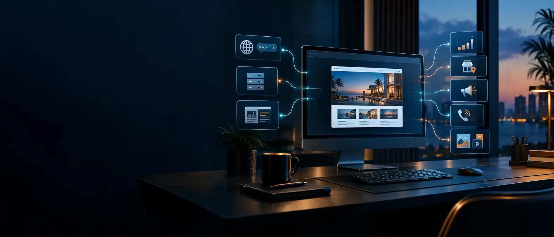 Business ownership structure for website and digital marketing accounts