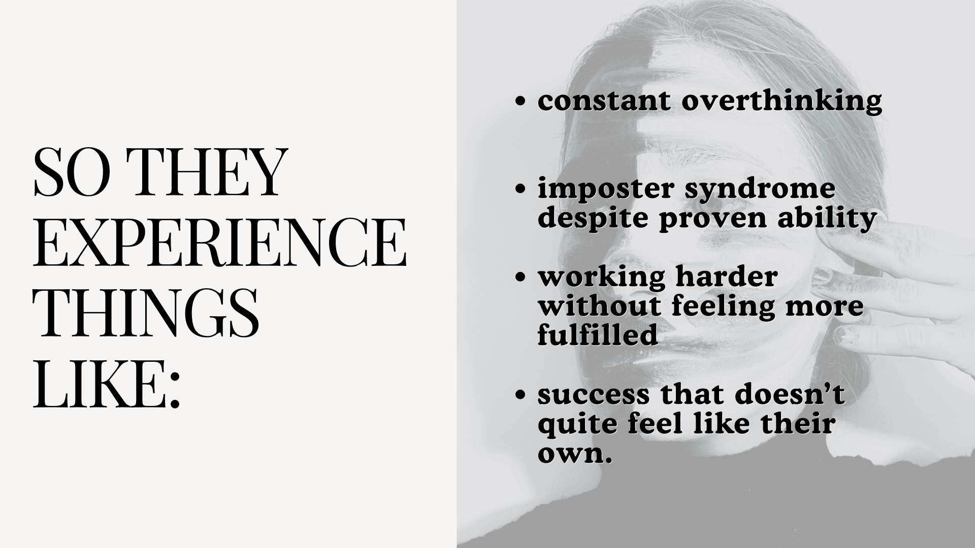 What high performers experience