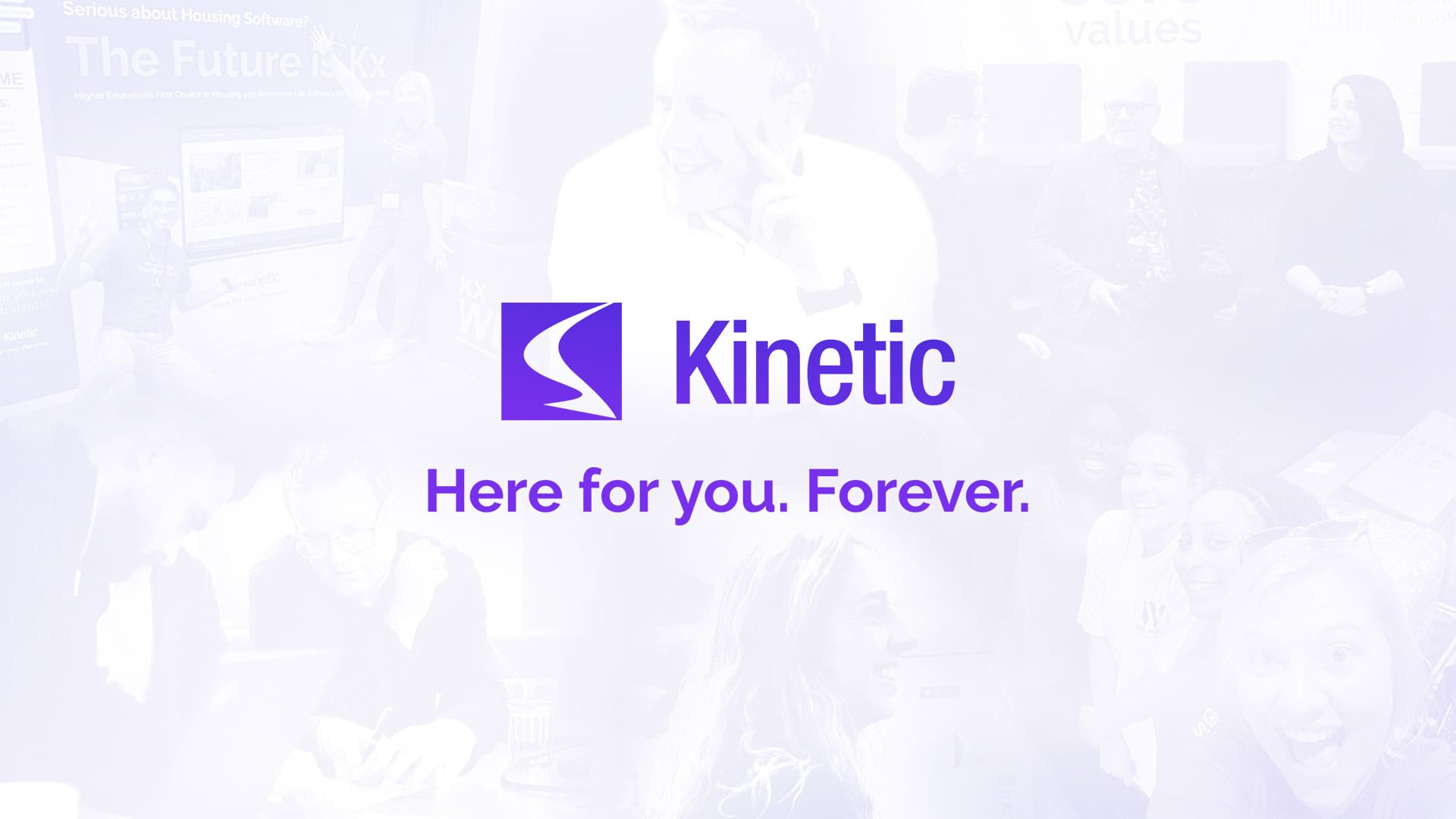 Kinetic Here for you forever banner