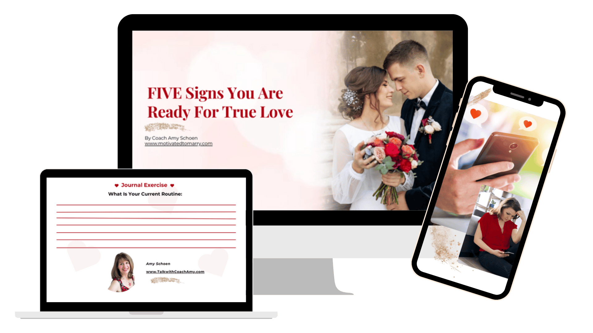 "5 Signs You Are Ready For True Love" promo images of downloadable content
