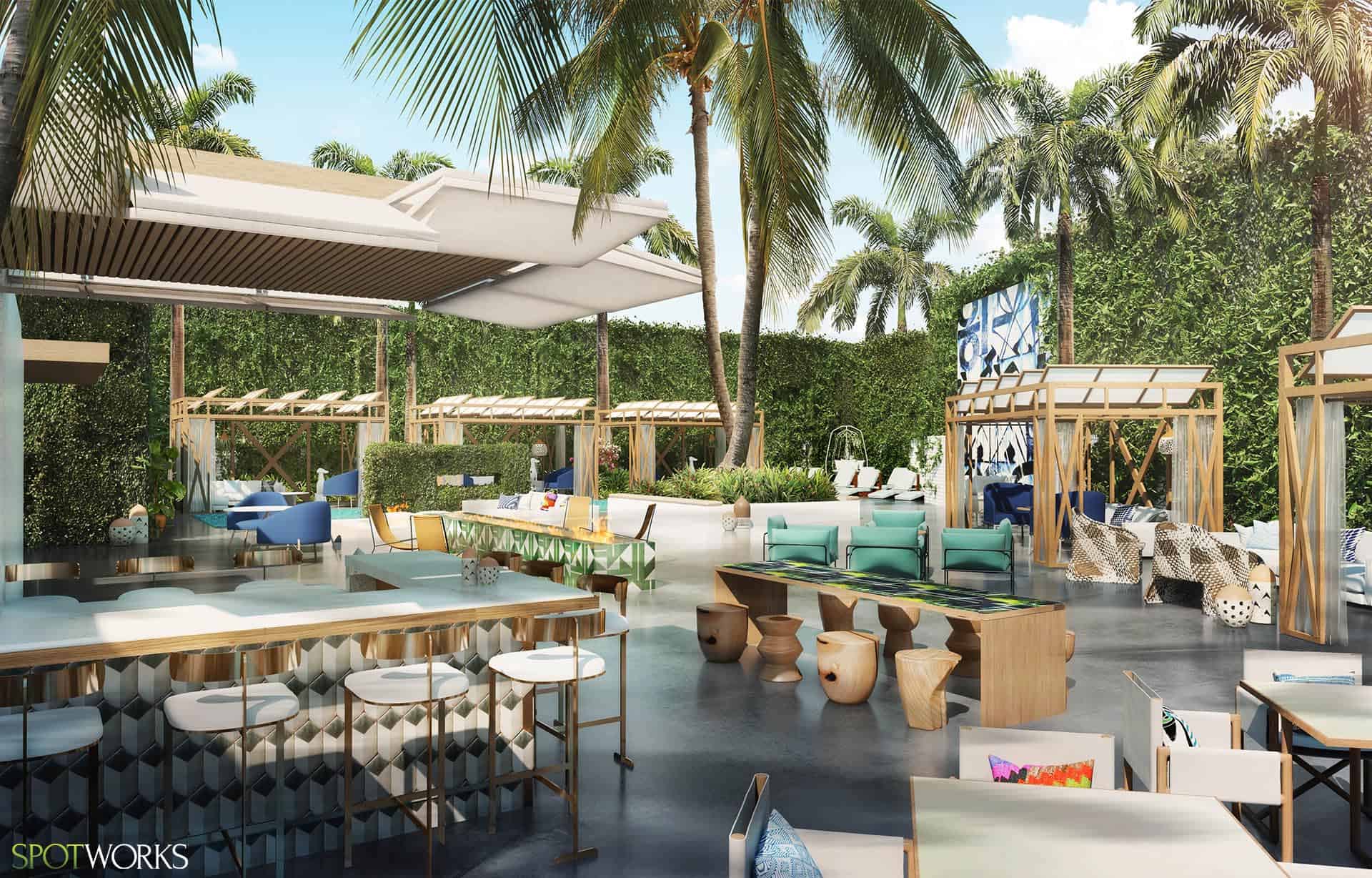 Exterior Restaurant Rendering Services