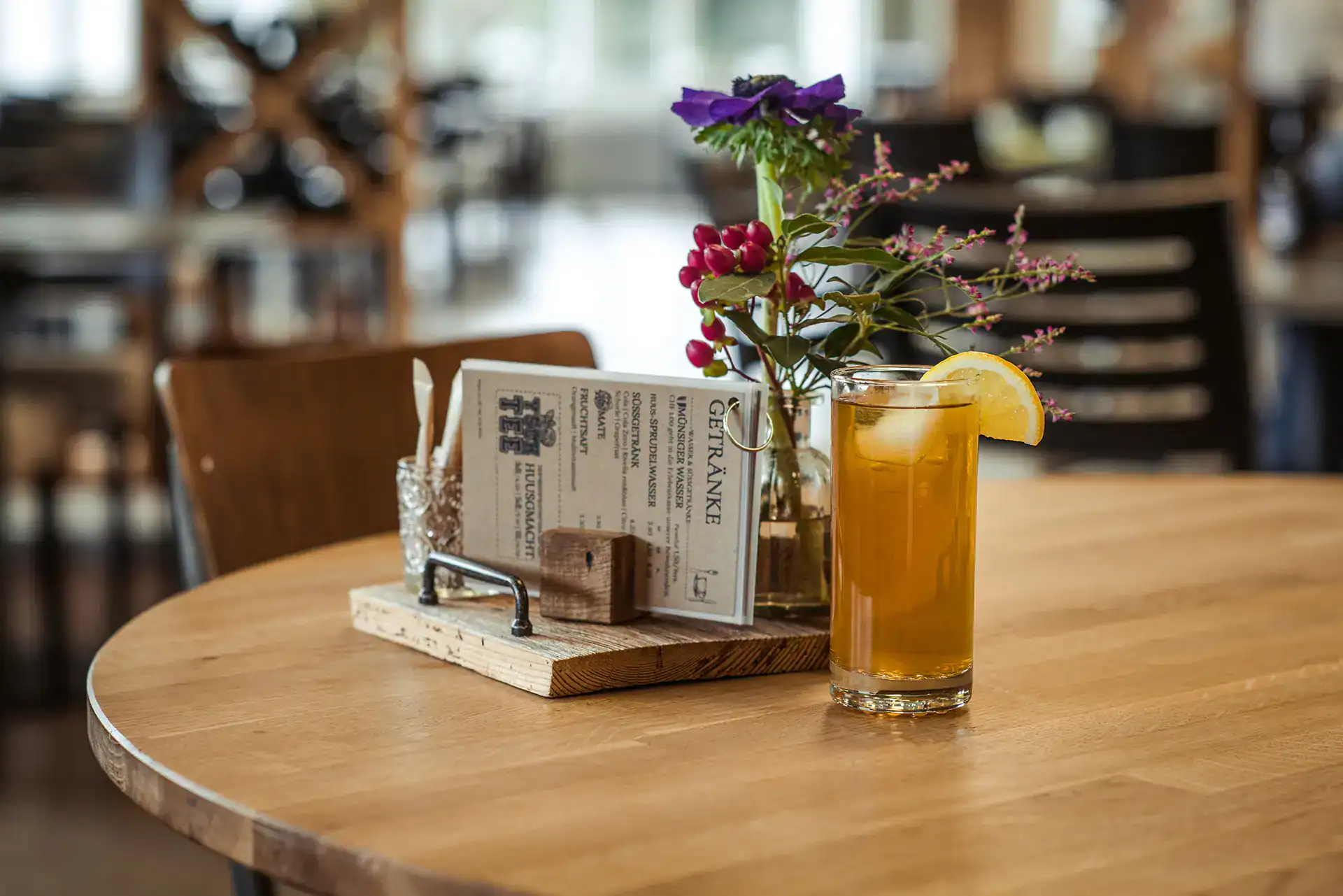 Hausgemachter Eistee im GnussBistro