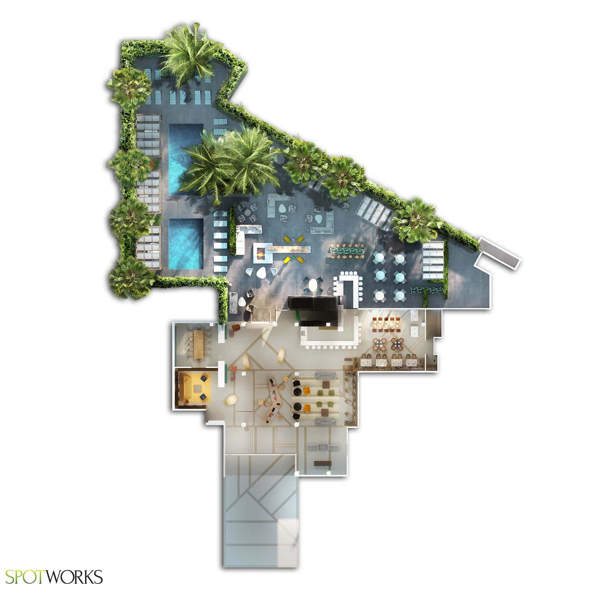 3d architectural floor plan
