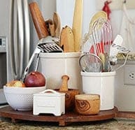 Kitchen utensil organization for a cleaner home