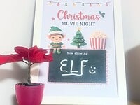 Christmas Movie Night {Free Printables}....
