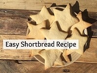 A super easy recipe for homemade shortbread.  Great for cooking with kids or just impressing people with your incredible biscuit making skills.