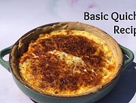 Basic Quiche Recipe - perfect for using up leftovers.... Basic Quiche Recipe