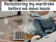 Decluttering my wardrobe before we move house.... Decluttering my wardrobe before we move house