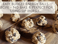 Easy Budget Energy Balls Recipe – No Bake & Perfect For Using Up Muesli.... Easy Budget Energy Balls Recipe – No Bake & Perfect For Using Up Muesli....