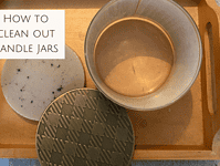 How to clean out candle Jars