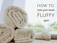 How to make your towels fluffy again! #thrifty #whitevinegar #bakingpowder #towels #fluffy