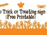No Trick or Treating sign {Free Printable}….