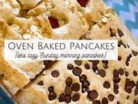 Oven Baked Pancakes (sheet pancakes).... Oven Baked Pancakes