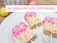 Rice Krispies Pops with Easter Sprinkles