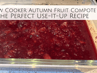 Slow Cooker Autumn Fruit Compote – The Perfect Use-It-Up Recipe