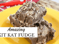 Amazing 3 ingredient Kit Kat Fudge... Kit Kat Fudge