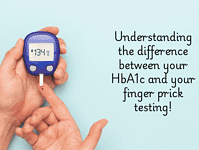 Understanding HbA1c vs blood glucose (and why they’re not the same thing).... Understanding the difference between your HbA1c and your finger prick testing!