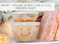 What I found when I did a full freezer audit… What I found when I did a full freezer audit…