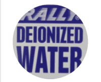 Rally Deionized Water Logo