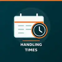 Handling times icon — calendar and clock