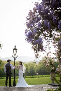 Hazel and Rob photographed at Stanhill Court Hotel