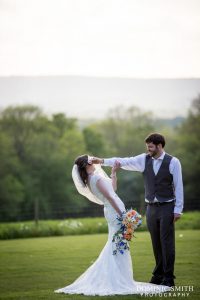 Hazel and Rob photographed at Stanhill Court Hotel