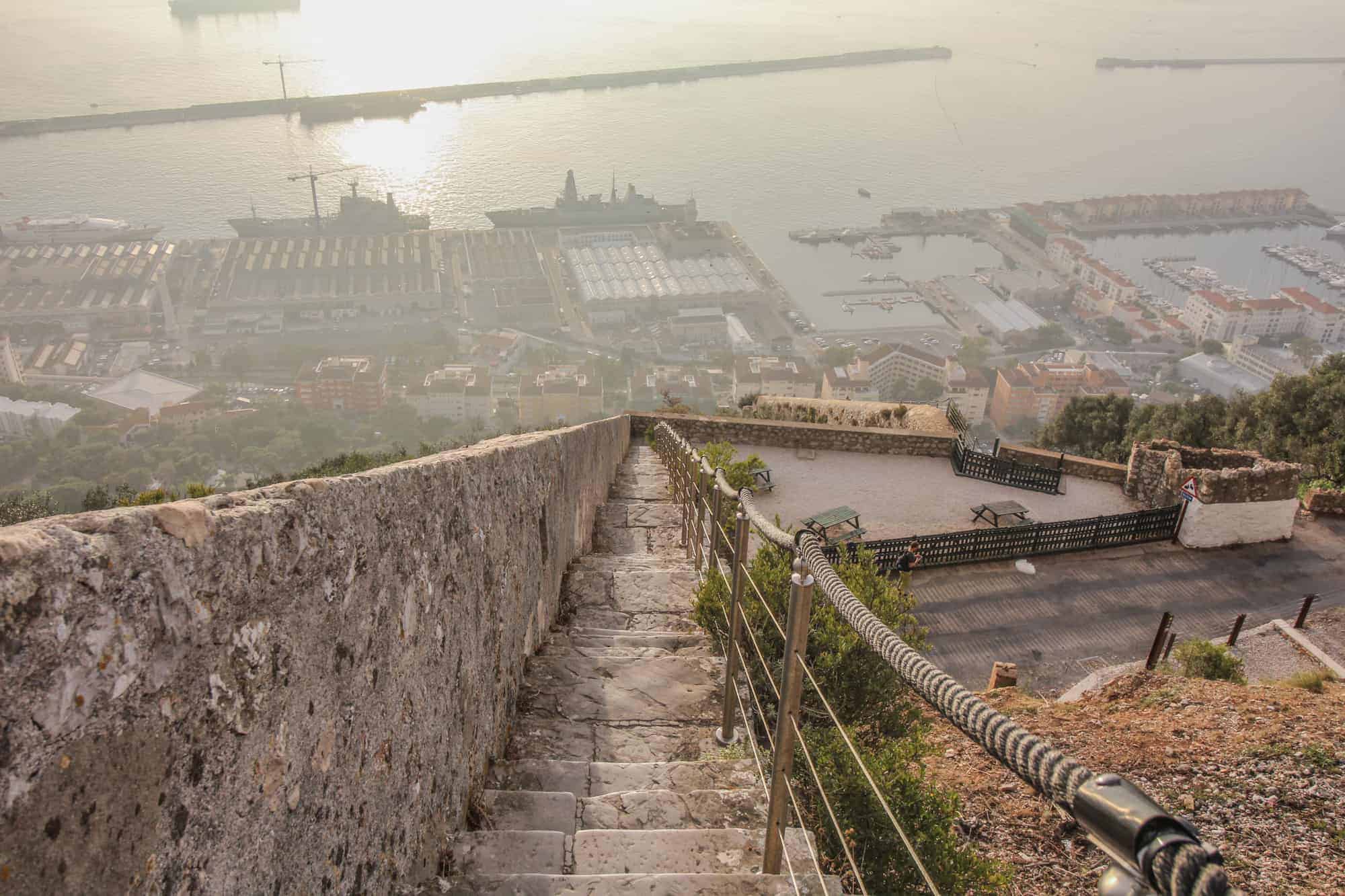 Treppe Rock of Gibraltar