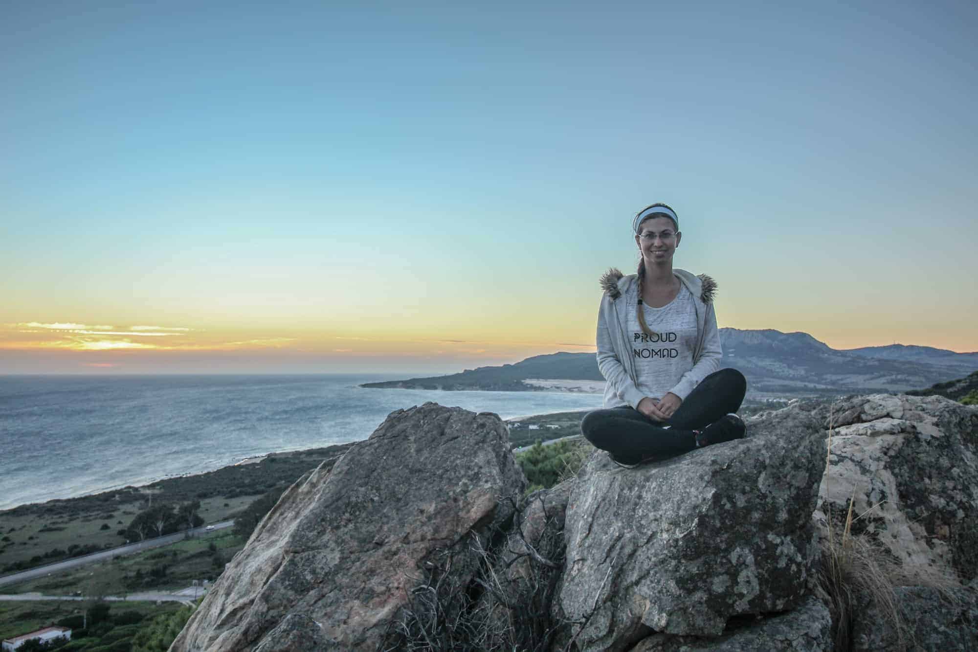 Barbara auf dem Mirador La Pena