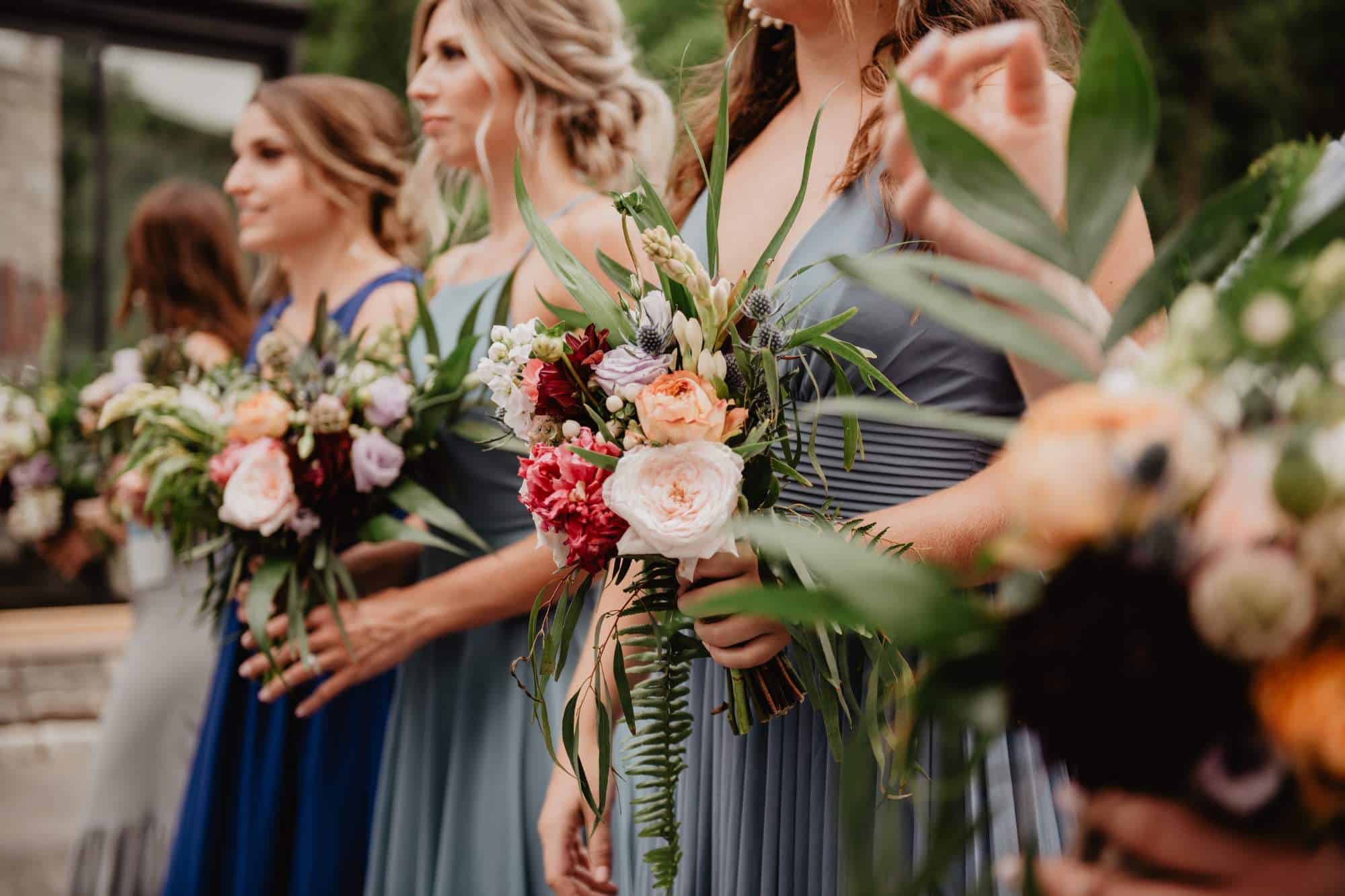 A Bridesmaid lined up during the ceremony, wondering if she'll always be just a bridesmaid.