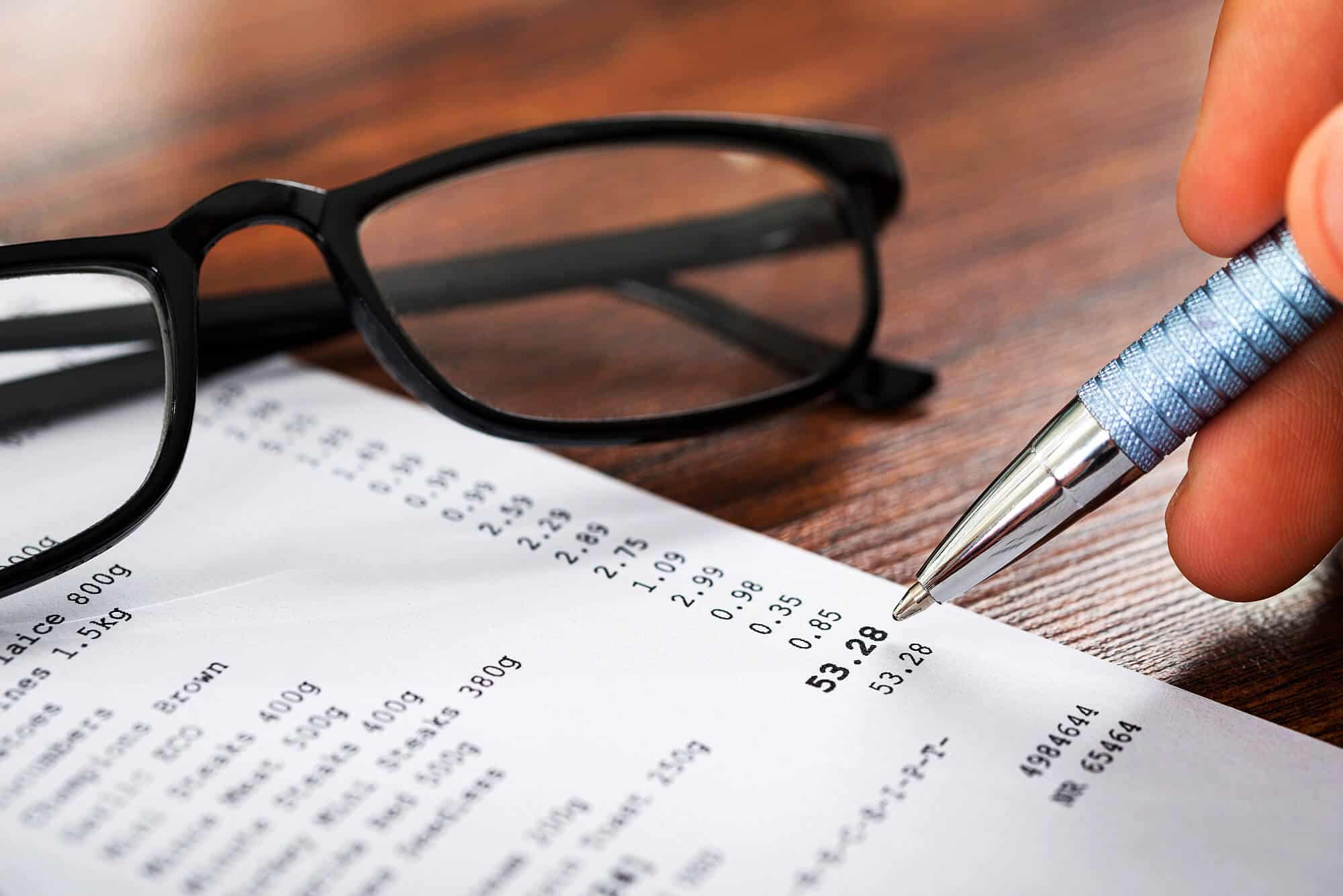 Reciept Proving Ownership of Items Lost