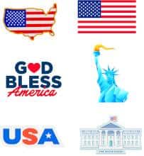 FREE USA Sticker Pack