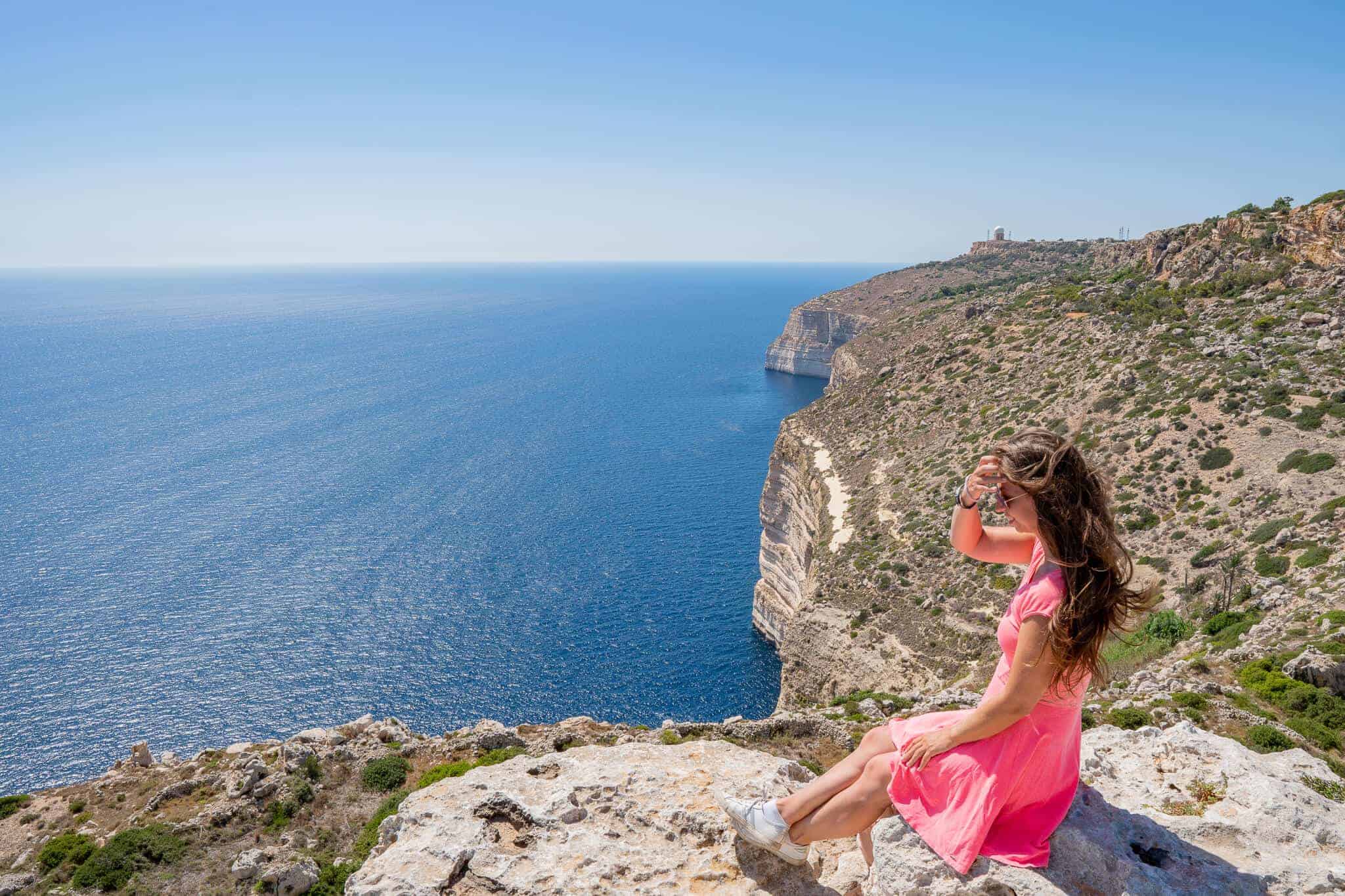 Barbara bei den Dingli Cliffs