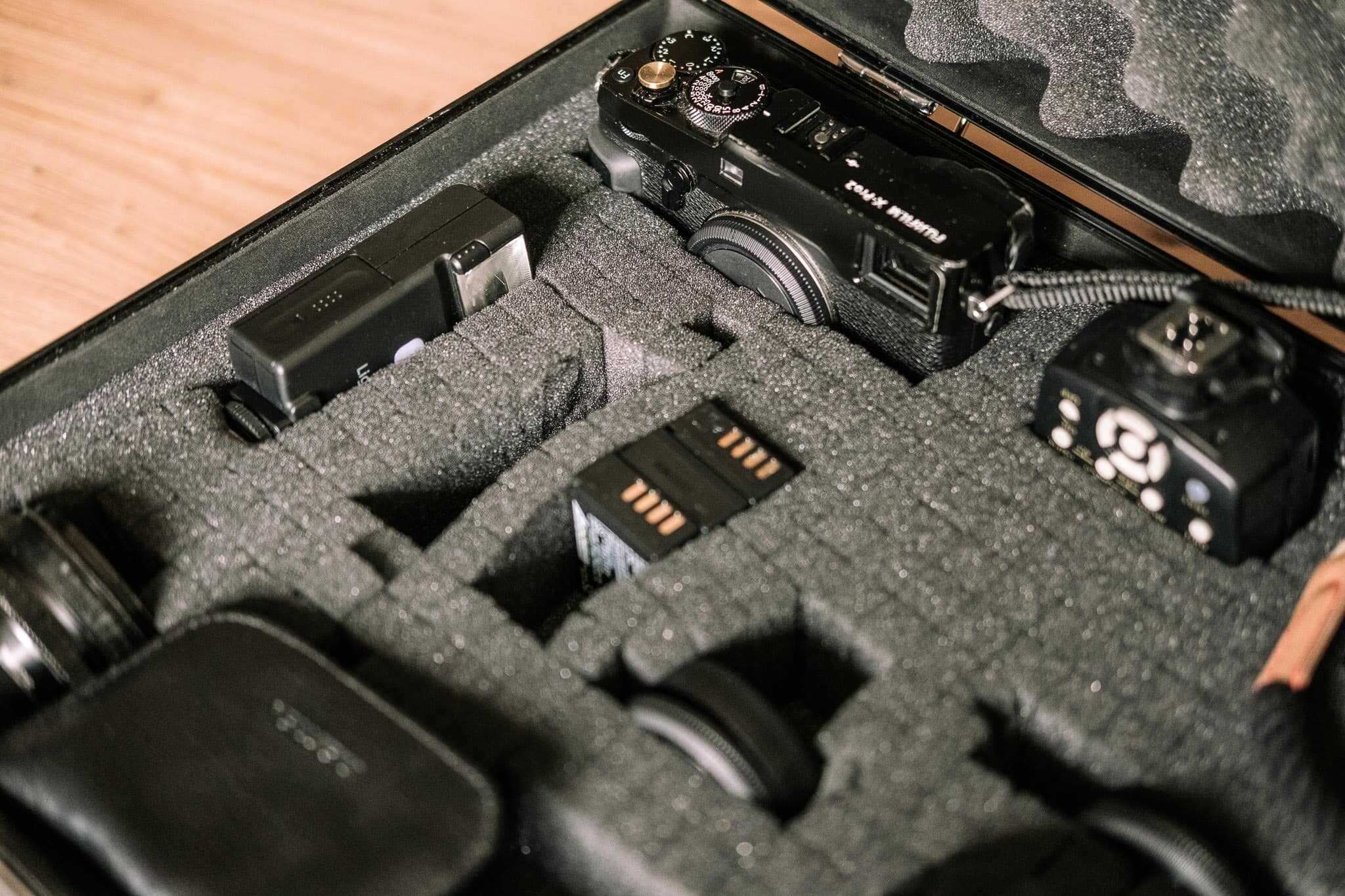 flash q20 on my bag