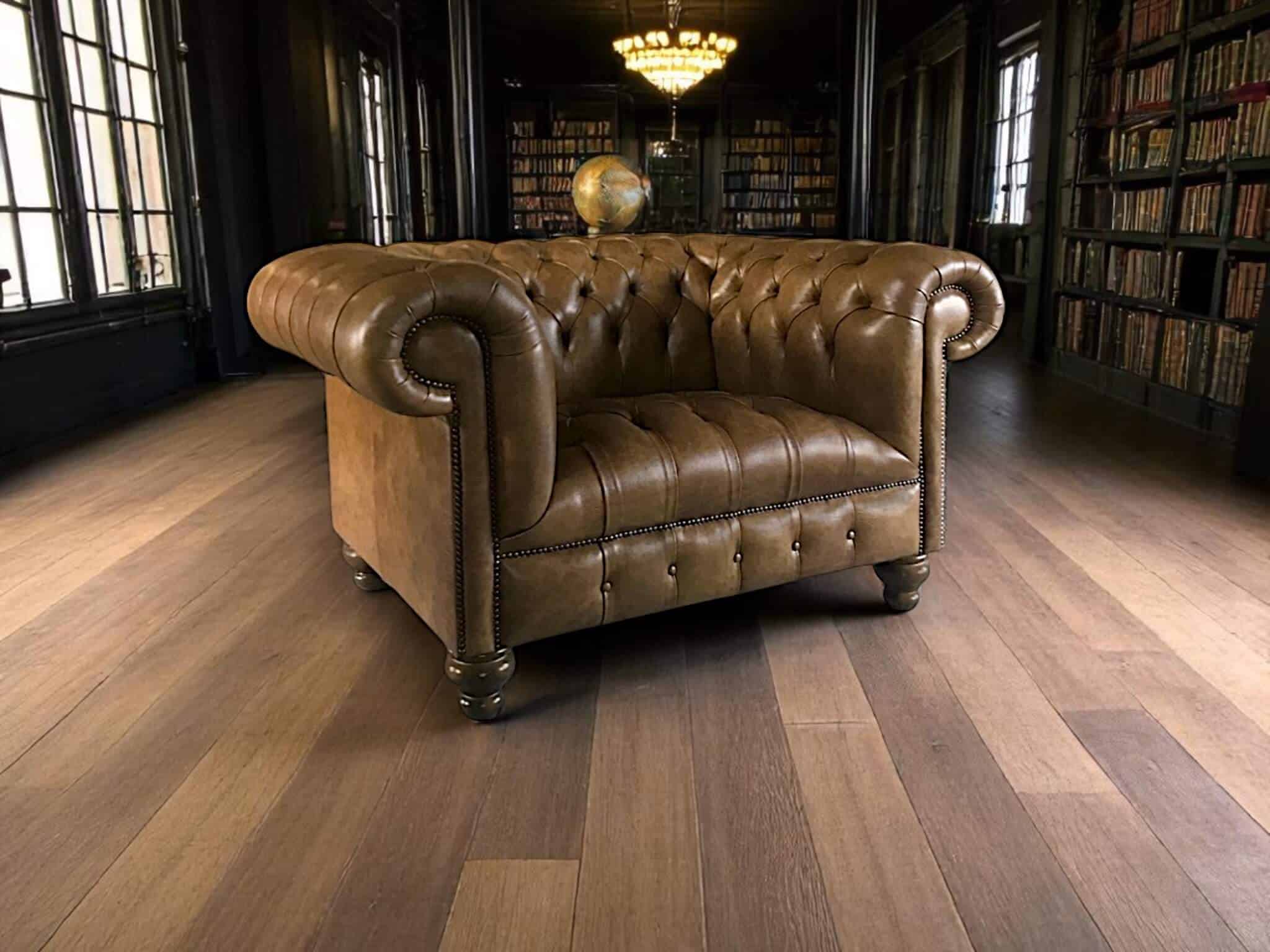 Chesterfield selectief bronx leder