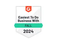 G2 Easiest To Do Business Fall 2024