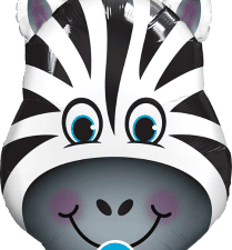 Zany Zebra Foil/Mylar Balloon
